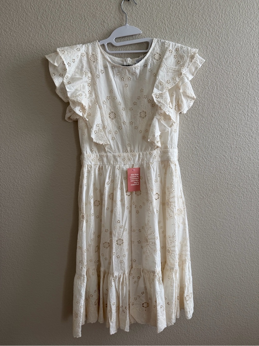 Ivy city Co Clary Dress in Cream Eyelet size medium NWT